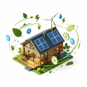Casa-sustentavel-com-paineis-solares-no-telhado-representando-energia-limpa-e-infraestrutura-residencial-moderna